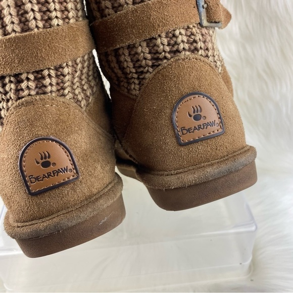 BEARPAW BOSHIE CHESTNUT DISTRESS SNOW- WINTER BOOTS SIZE 7 - Picture 4 of 10